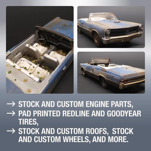 Miniatura 3 de AMT 1965 Pontiac GTO 2T 1/25ª Escala Kit de Modelo, Blanco (AMT1191M)