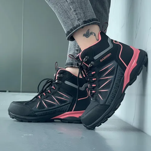 Miniatura 2 de Blapek Botas de trabajo con punta de acero para mujer, botas de trabajo aisladas, zapatos de punta de acero, botas de construcción cómodas, botas