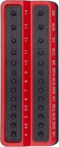 Miniatura 8 de CRAFTSMAN Soporte de Claveles para Enchufes, Organizador de Almacenamiento de Bandeja de Herramientas, 1/2 Pulgada de Accionamiento (CMMT99416)