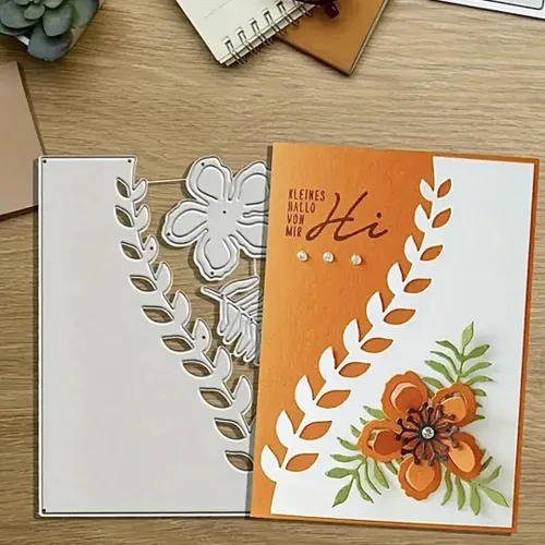 Miniatura 45 de Troqueles para álbumes de recortes, juego de red de marco de capas, troqueles de corte de metal para hacer tarjetas, plantilla de manualidades