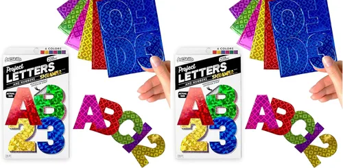 Miniatura 3 de ArtSkills Letras de póster de 2.5 pulgadas para proyectos de tableros de pósteres, tablones de anuncios de aula, suministros de fabricación