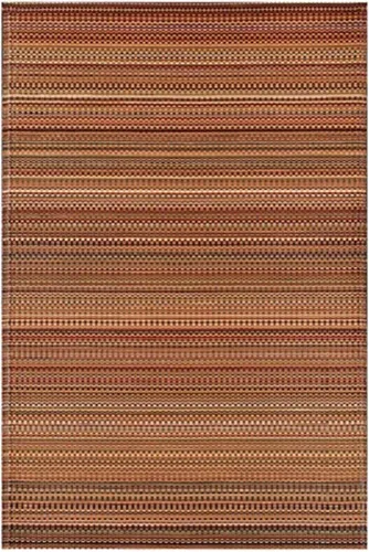 Miniatura 21 de Mad Mats® Alfombra geométrica para exteriores, tapete de plástico reversible (4 x 6 pies, tejido de cesta, piedra blanca)