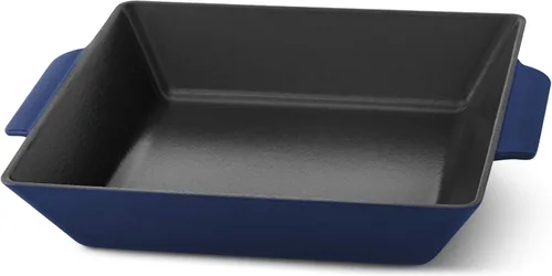 Zakarian x Dash - Sartén antiadherente de hierro fundido para asar y asar, utensilios de cocina aptos para horno, revestimiento antiadherente de Azul