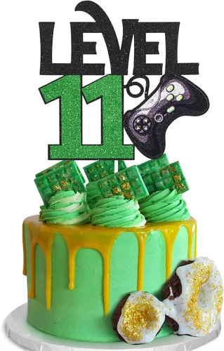 Miniatura 8 de Decoración para pastel de juego de nivel 8 – Suministros de fiesta de 8 cumpleaños para niños – Decoración de fiesta de juegos ganador