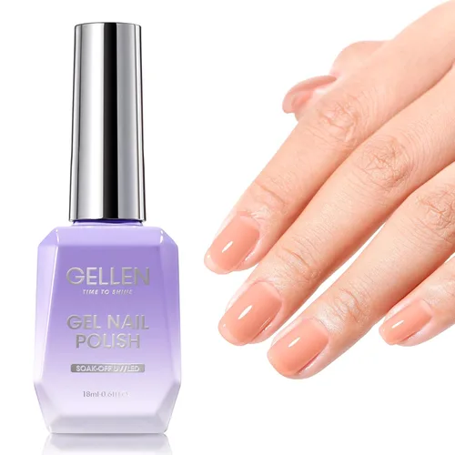 Miniatura 12 de GELLEN Gel constructor de uñas de grado de salón, 5 en 1, sin hema, gel constructor transparente para fortalecedor de ápice de uñas, 0.7 onzas Gel