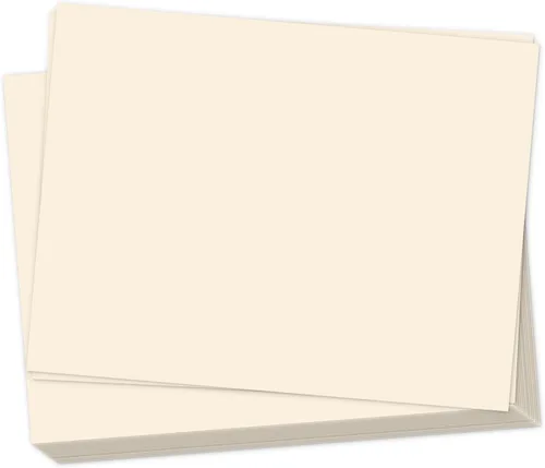 Miniatura 10 de Goefun - Tarjetas de papel kraft marrón de 4 x 6 pulgadas, paquete de 100 tarjetas de índice sin rayas de 80 libras para invitaciones, negocios