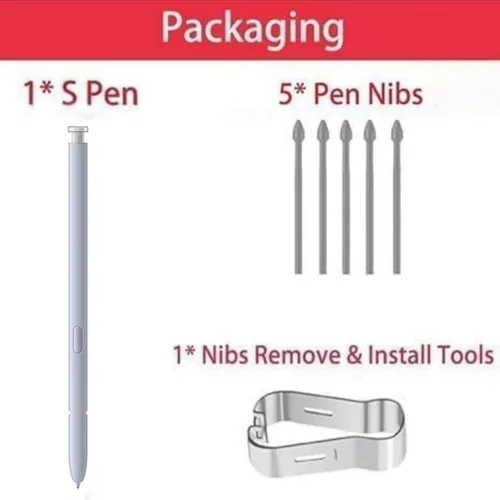 Miniatura 8 de S25 Ultra S Pen Reemplazo para Samsung Galaxy S25 Ultra Stylus Pen, S Pen para S25 Ultra Pen con 5 puntas de repuesto (*Negro*)