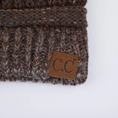 Miniatura 3 de Gorro tejido C.C Exclusives HAT-33, acanalado, diseño de confeti, unisex