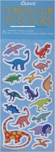Miniatura 2 de El paquete de suministros para fiesta de cumpleaños Bluey incluye 16 platos de papel para pastel de postre y 1 hoja de calcomanías de dinosaurio
