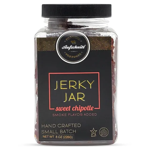 Miniatura 7 de Aufschnitt Meats - Tarro de carne seca de res alimentada con pasto, apto para Kosher y Keto, idea de regalo, tarro de 8 onzas, original