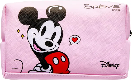 Miniatura 2 de The Crème Shop Bolsa de viaje rosa – Bolsa de cosméticos inspirada en personajes para maquillaje, artículos de tocador y artículos esenciales
