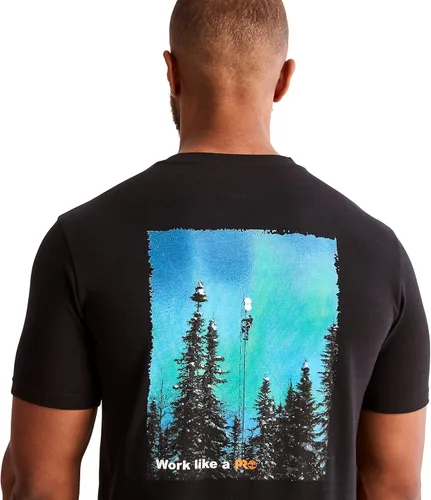 Miniatura 5 de Timberland PRO Camiseta de manga corta con estampado de luces del norte Hw