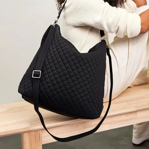 Miniatura 4 de Vera Bradley Bolso de hombro Hobo de gran tamaño de algodón