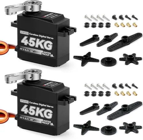 Miniatura 9 de Servomotor sin núcleo de 99.2 lbs de dirección de alto torque: Smraza 8.4V Servo Digital de acero inoxidable servo impermeable para RC escala 1/10