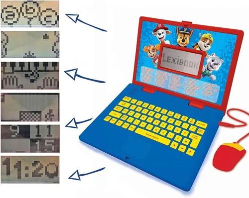 Miniatura 4 de LEXiBOOK Paw Patrol - Laptop Educativa y Bilingüe Español/Inglés - Juguete para Niños (Niños y Niñas) 124 Actividades, Aprende Juega Juegos y Música
