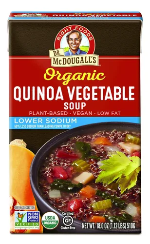 Miniatura 17 de Dr. McDougall's Right Foods Vegetales de lentejas orgánicas con sopa vegana de col rizada, 18 onzas (paquete de 6) sin gluten, USDA orgánico, sin