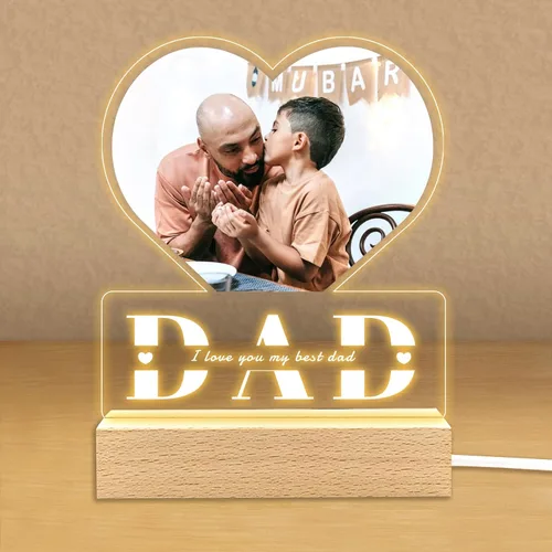 Miniatura 20 de Regalos de fotos personalizados para novio, novia, mujer, pareja, marcos de fotos personalizados, placa acrílica, luz nocturna para mejor amigo