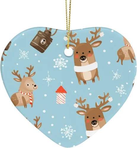 Miniatura 10 de Adorno de cerámica de pingüino para árbol de Navidad, adornos de árbol de Navidad de pingüino, decoración de árbol de Navidad para familiares