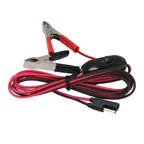 Miniatura 6 de Valley Industries Arnés de cables de abrazadera de cocodrilo resistente de 12 voltios - 12 AWG, 20 amperios, 8 pies