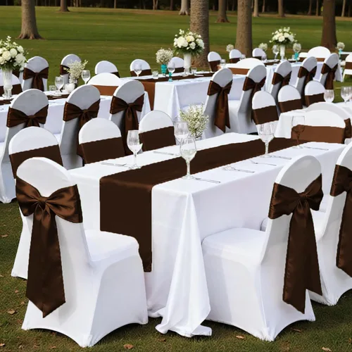 Miniatura 46 de mds - Lote de 10 lazos de satén para sillas de boda y eventos, para decoración de fiestas, 30 colores, Satin, 10 Verde oliva