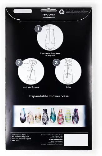 Miniatura 5 de MODGY Jarrón plegable y expandible de plástico decorativo moderno para centros de mesa de comedor, sala de estar, baño, boda, oficina, otoño