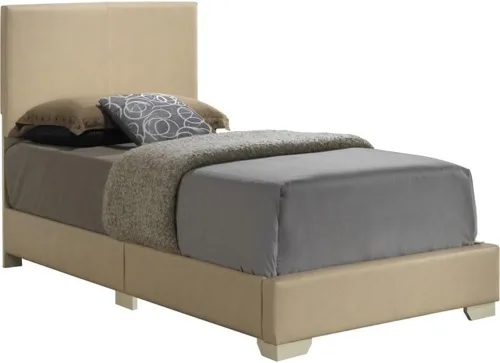 Miniatura 7 de Glory Furniture Cama individual tapizada de piel sintética Aaron en color rosa