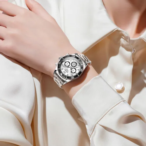 Miniatura 2 de OLEVS - Reloj de mujer de moda, reloj de vestir con diamantes, para mujer, analógico, de cuarzo, acero inoxidable, impermeable, luminoso, con fecha