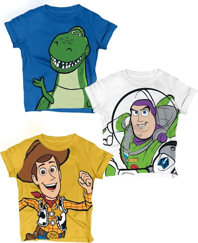 Miniatura 8 de Toy Story Pixar T-Shirts (3 Pack) Woody Buzz Lightyear & Rex - Toddlers to Kids