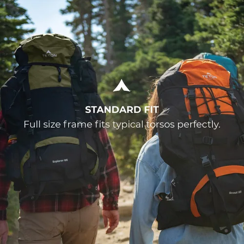 Miniatura 3 de TETON Sports Explorer - Mochila con marco interno completo, equipo de viaje ajustable para mochileros, cubierta impermeable para moscas de lluvia
