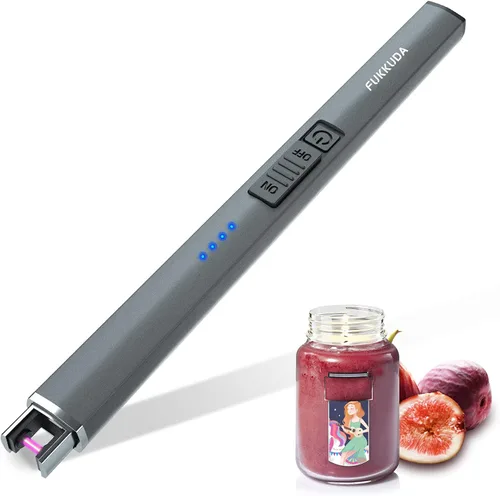Miniatura 21 de 【Actualizado】 Encendedor Eléctrico de Velas de Doble Arco Encendedor USB Recargable Encendedores de Arco de Plasma para Velas (Oro Rosa)