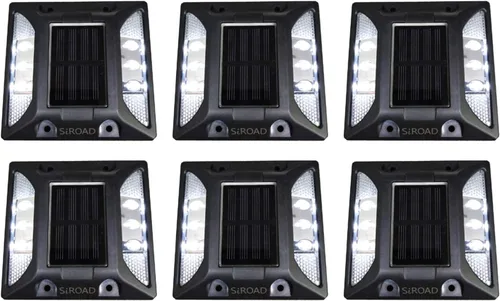 Luz solar para cubierta de entrada, IP68 impermeable para exteriores, reflectores para exteriores, luz LED para muelle, pasarela, carril, porche,