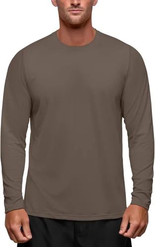 Miniatura 16 de Zengjo Camisetas atléticas que absorben la humedad para hombre, de manga larga, para entrenamiento, correr, gimnasio, rendimiento, protección UV
