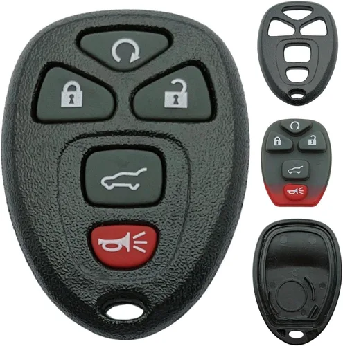 Miniatura 6 de Carcasa de repuesto para llavero compatible con Buick/Chevy Avalanche Equinox Express Silverado Traverse/GMC Sierra/Pontiac Torrent control remoto