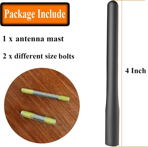 Miniatura 5 de Antena de 4 pulgadas para Ford Bronco (2021-2023), antena de vehículo negra
