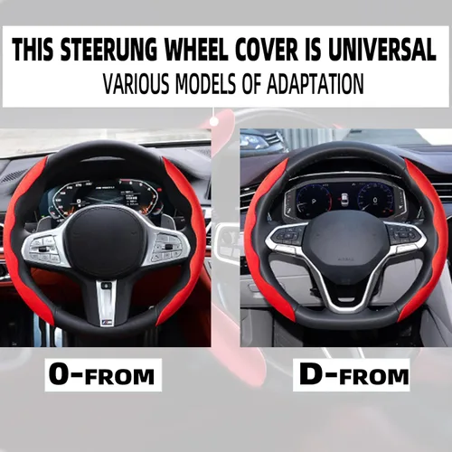 Miniatura 6 de Funda antideslizante para volante, protector segmentado seguro y antideslizante, accesorio de automóvil y duradero, fácil de instalar para volantes