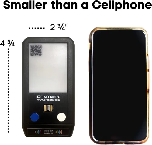 Miniatura 8 de Dri Mark Detector de billetes falsos de prueba de flash, 3 pruebas fáciles en un dispositivo pequeño, marca de agua, tinta, tira de seguridad