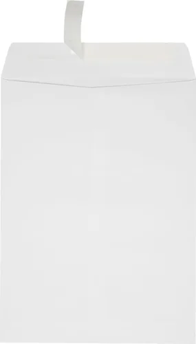 LUXPaper Sobres de ventana de extremo abierto de 9 x 12 pulgadas, despegar y prensar, lino blanco, texto de 80 libras, 500 unidades Mantelería blanca