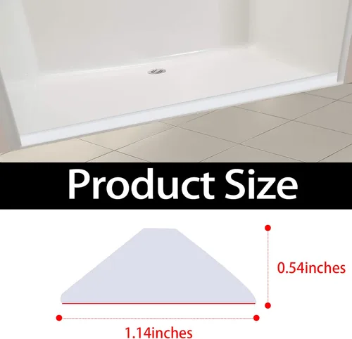 Miniatura 4 de Raycity Barrera Plegable de Umbral de Ducha Represa de Agua, Puerta de Ducha y Tira Represa de Agua de Cocina Protector de Ducha para Separación