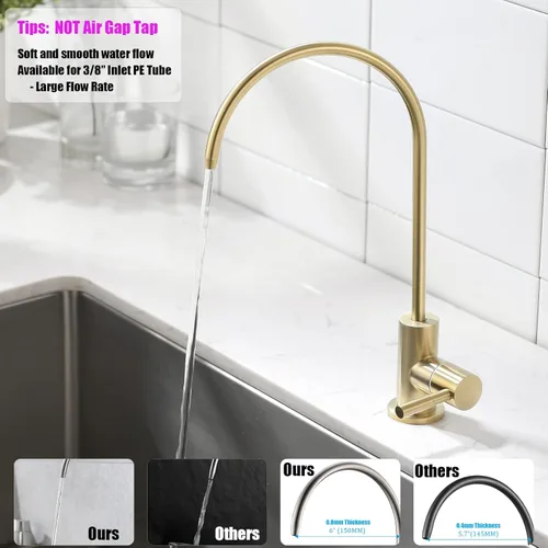 Miniatura 3 de Havin llave de acero inoxidable para cocina, con filtro purificador de agua potable de ósmosis inversa