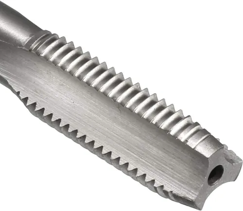 Miniatura 4 de uxcell Métrico Macho de máquina M10 x 0.049 in H2 de acero de alta velocidad 3 flautas rectas roscado roscado reparación de maquinista herramienta