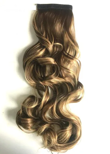 Miniatura 4 de SHOWTIME Extensiones de cola de caballo onduladas con clip de garra de 14 pulgadas, color rubio platino claro decolorado #613, fibra resistente al