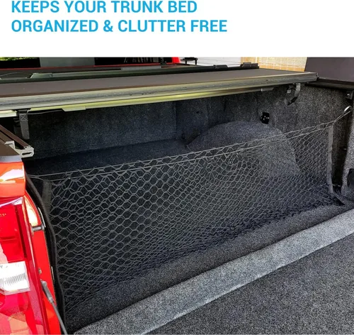 Miniatura 5 de Red de carga para caja de camión, organizador de red de malla elástica, organizador de red de almacenamiento para Chevy Silverado y Ford F150/F250