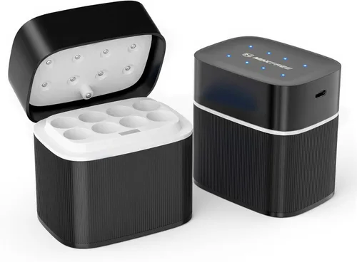 Miniatura 14 de Maxfree Paquete de 8 baterías recargables de litio AA con cargador - Cargador de doble propósito para AA Lithium y NiMH - Baterías dobles A de 1.5 V