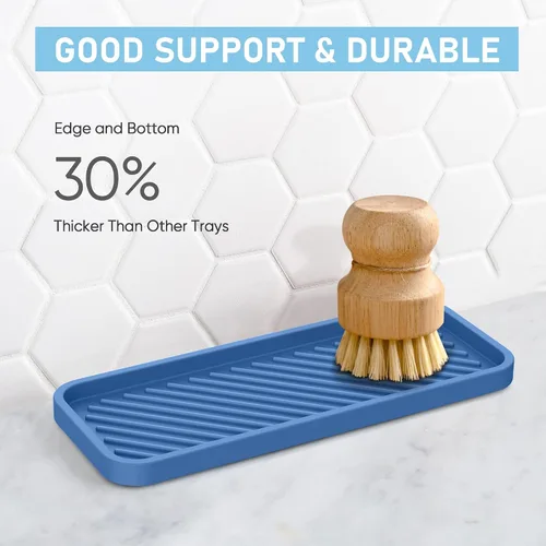 Miniatura 4 de EG-SIPRO Bandeja Organizadora de Fregadero de Cocina, Soporte para Esponja para Fregadero de Cocina Bandeja de Mostrador de Baño Portaesponjas