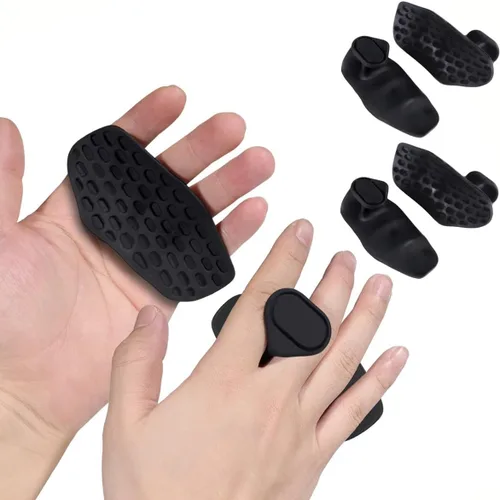 Miniatura 9 de Puños de entrenamiento antideslizantes: guantes protectores de mano ergonómicos de goma para levantamiento de pesas, dominadas, entrenamiento