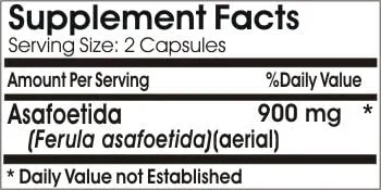 Miniatura 2 de Asafoetida 900mg/ 90 Cápsulas/ Puro/ por PureControl Supplements