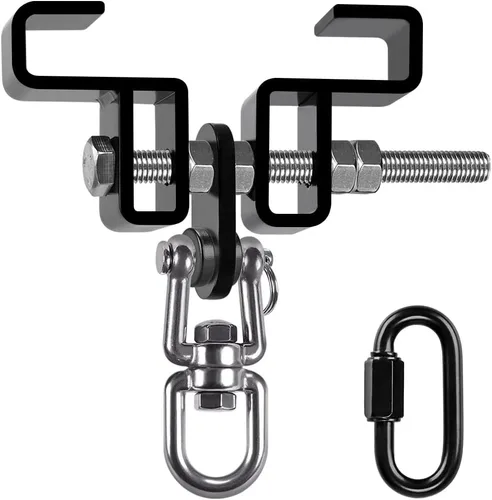 Miniatura 13 de SELEWARE Colgador de Saco de Boxeo de Servicio Pesado y Abrazadera de Viga para Boxeo, Muay Thai, MMA E. Beam Mount Percha para saco de boxeo