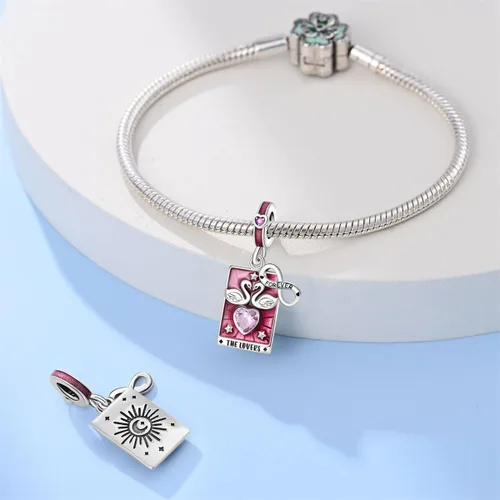 Miniatura 18 de KUNSIR Los abalorios se adaptan a pulseras Pandora para mujer, plata de ley 925, cuentas colgantes de joyería para niñas, dijes de feliz cumpleaños