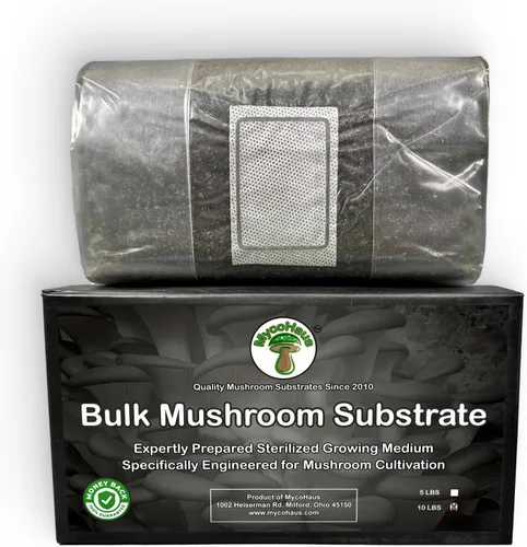 MycoHaus Compost para cultivo de hongos | Sustrato esterilizado para hongos | Suelo orgánico de hongos | Suministros de cultivo para el hogar | 10
