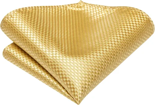 Miniatura 43 de Dubulle Corbata tejida de cachemira para hombre y gemelos de pañuelo para hombre, conjunto de gemelos para boda formal y negocios